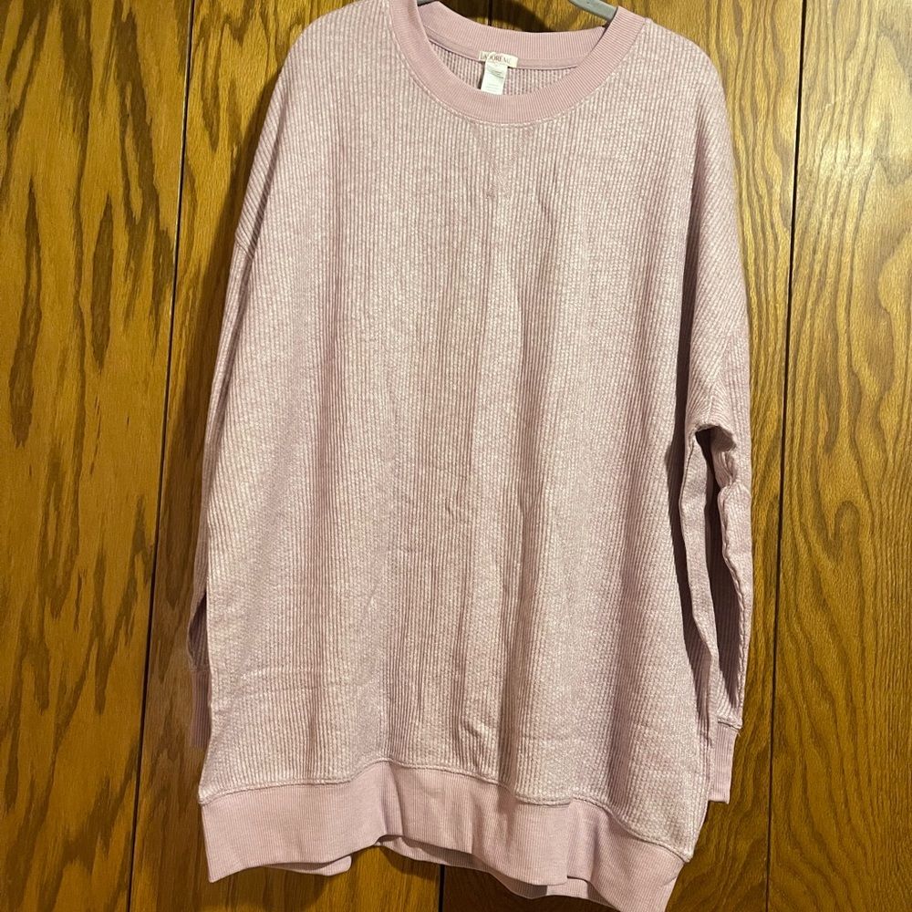 Adore Me Light Pink Crewneck Sweater